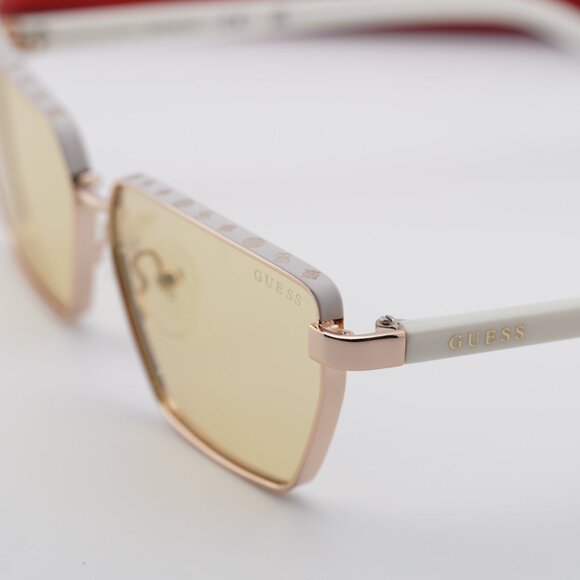 Guess GU00106 21E Cat Eye Sunglasses – White/Gold/Brown main image 11
